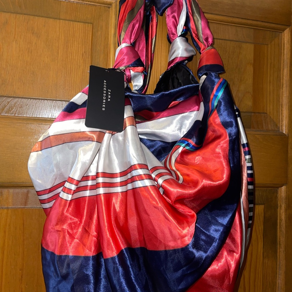 Zara Vibrant Satin Handbag